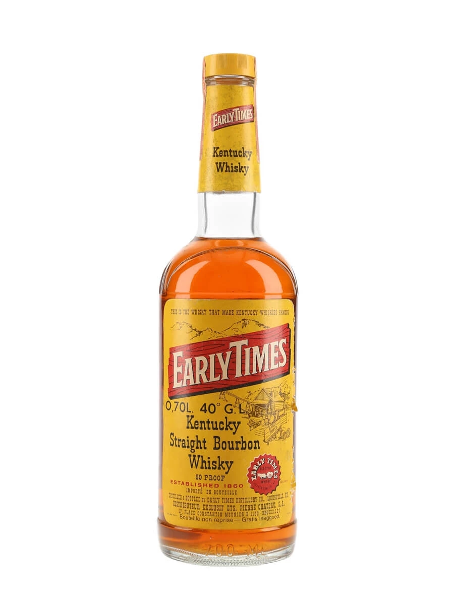 Early Times 4 Year Old Bot. 1970s 1 Early Times 4 Year Old Bot. 1970s