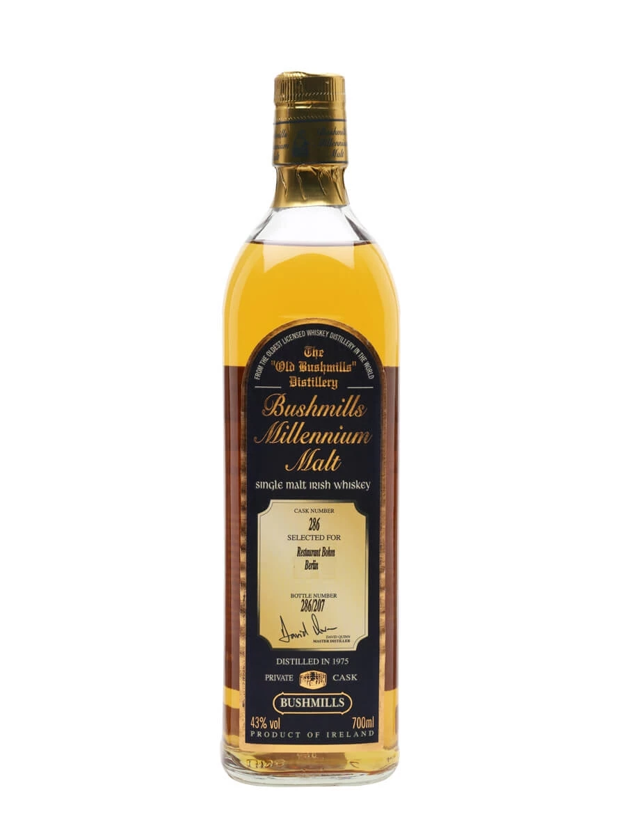 Bushmills 1975 Millennium Malt Cask #286 1 Bushmills 1975 Millennium Malt Cask #286