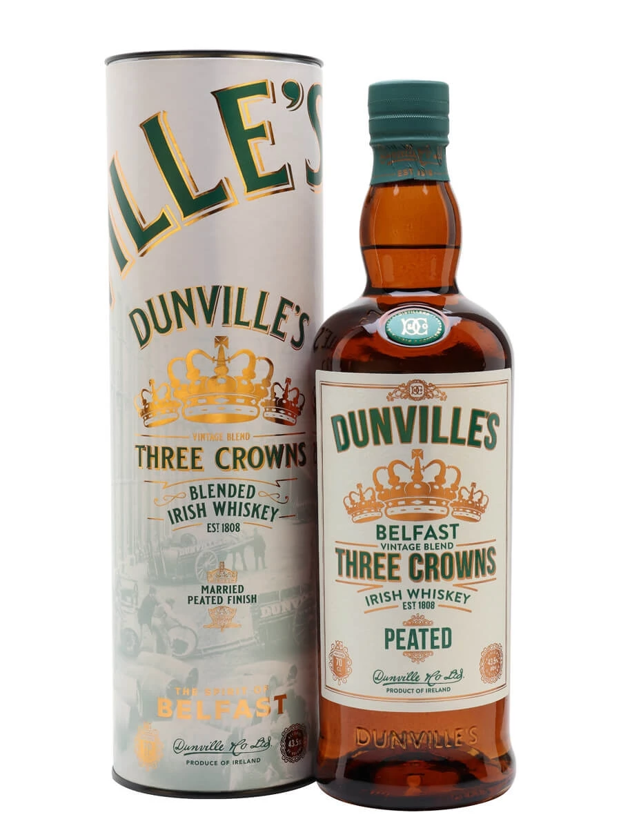 Dunville's Three Crowns Peated Whiskey 1 Dunville's Three Crowns Peated Whiskey