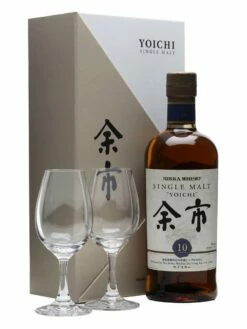 Nikka Yoichi 10 Year Old + 2 Glasses Gift Pack